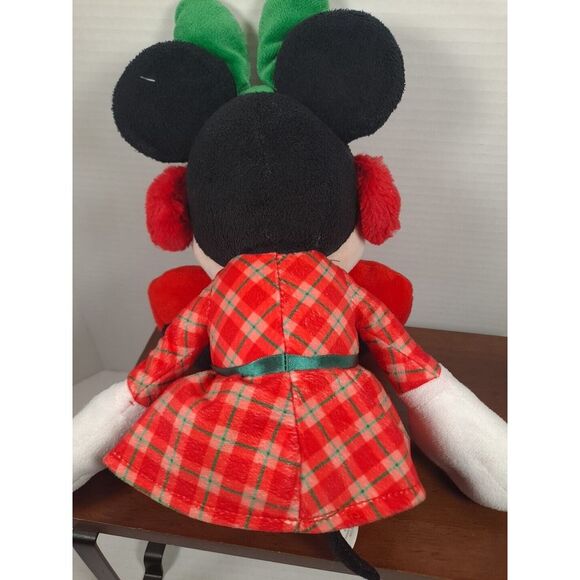 Disney - Macy/ Holiday Minnie Mouse Plush/‎ Snowflake Dress/ Pre-owned/13" - Picture 5 of 8